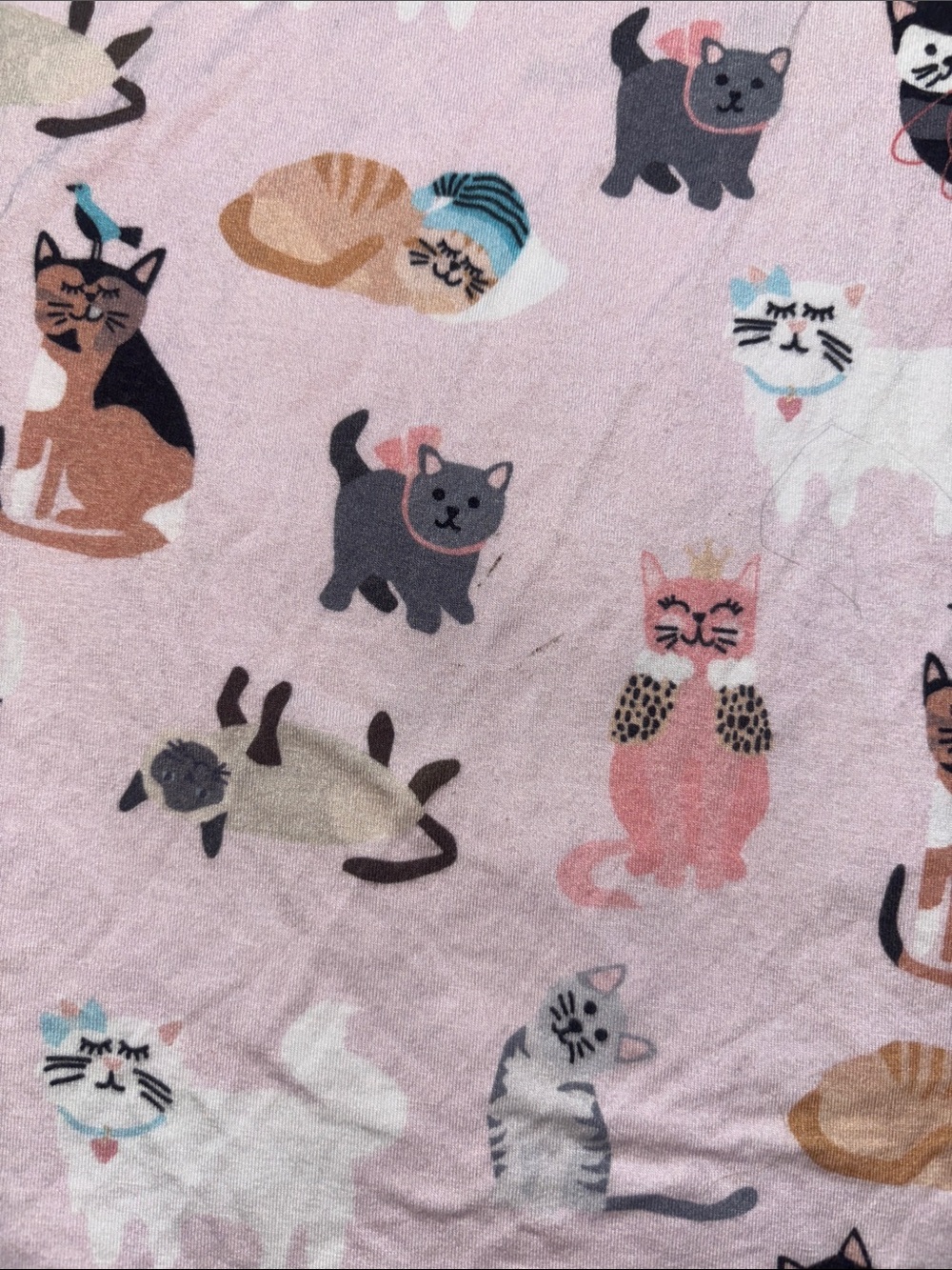 2 Pc Little Sleepies Cat PJs - Picture 2 of 2